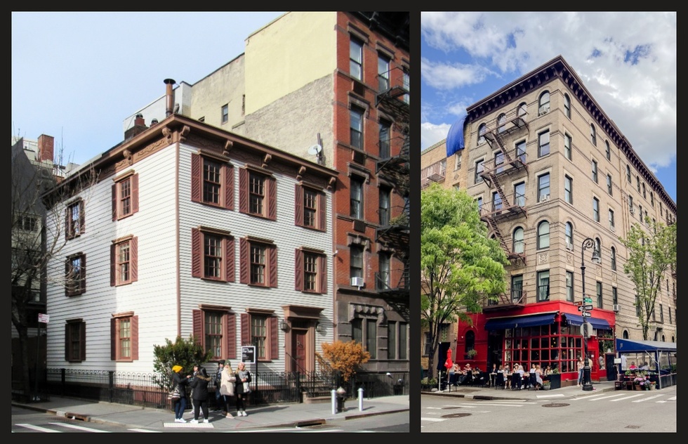 Greenwich Village walking tour: 17 Grove St. and the 'Friends' building in New York City