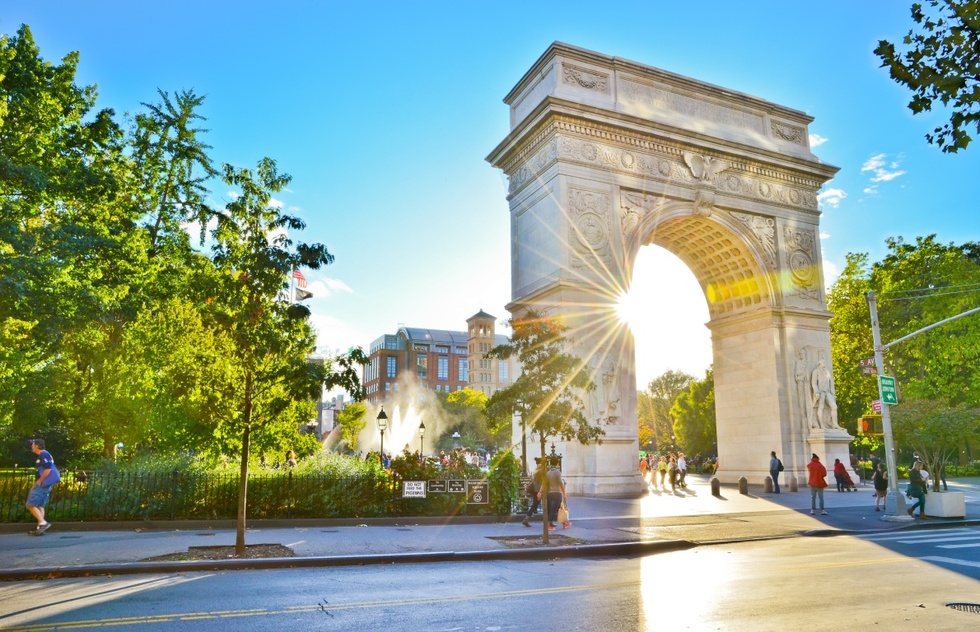 Greenwich Village walking tour: Washington Square Arch in New York City