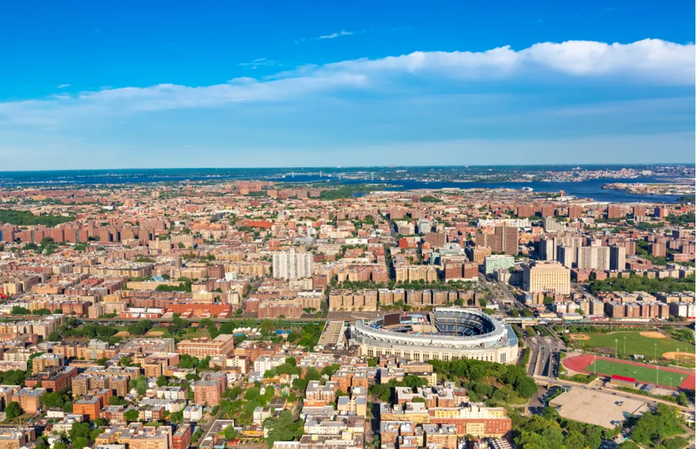 Aerial view of the Bronx, New York City