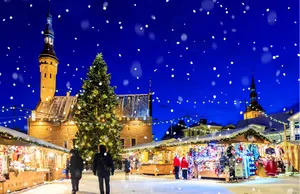 Holiday market in Tallinn, Estonia